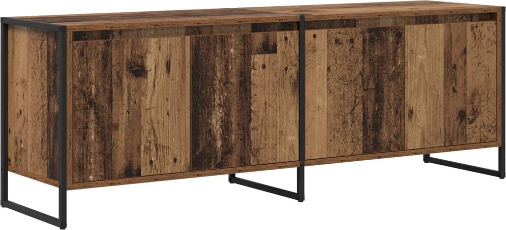 vidaXL TV szekrény Öreg fa 140 x 36 x 49.5 cm Faanyag
