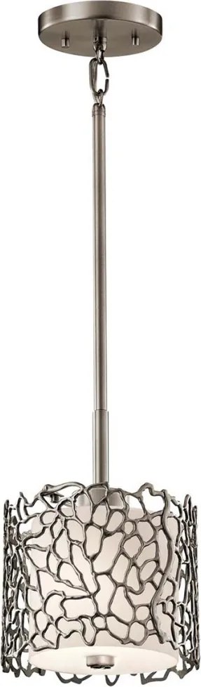 ELSTEAD KLSILVERCORALMP SILVER CORAL Ernyős Függesztett Lámpa Ezüst E27 IP20