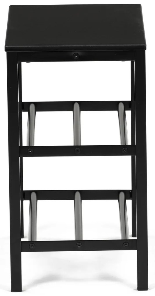 Cipősszekrény 83168-42 BK, fém, fekete