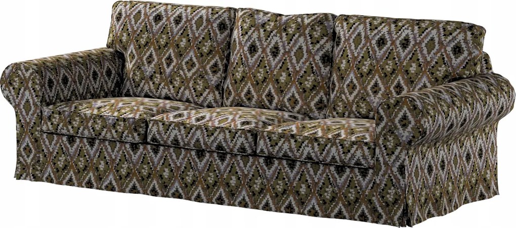 Ektorp 3 személyes kanapé huzat, összecsukható Ikea narancssárga