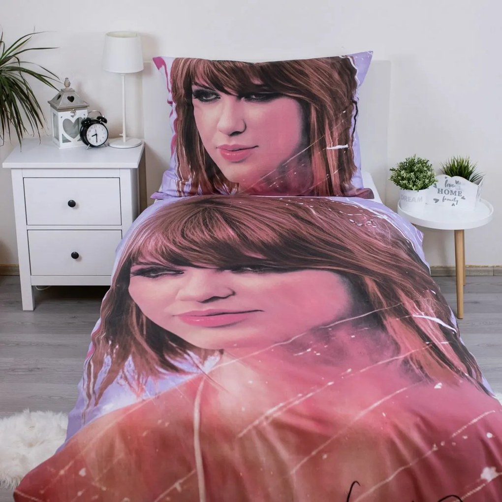 Jerry Fabrics Swiftie pamut ágyneműhuzat, 140 x 200 cm, 70 x 90 cm