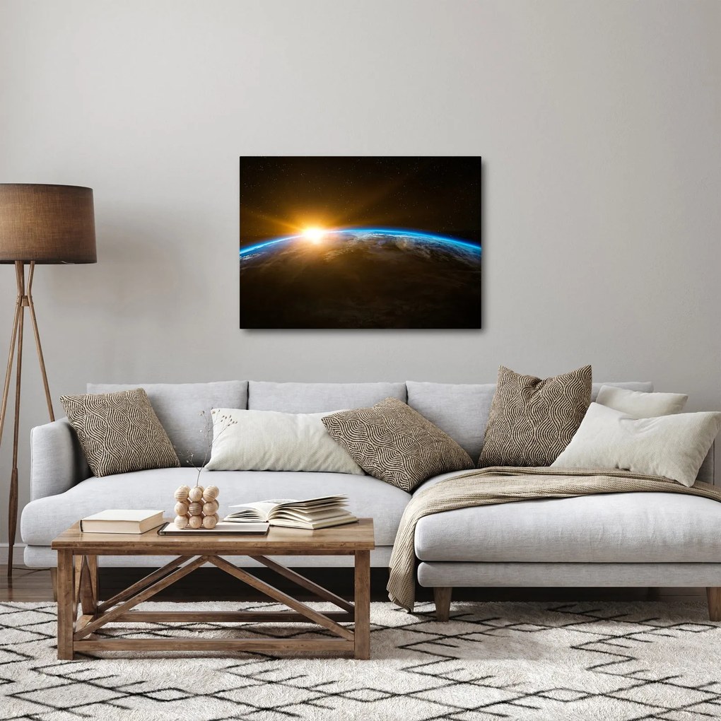 A Föld bolygó képe az űrből (70x50 cm)