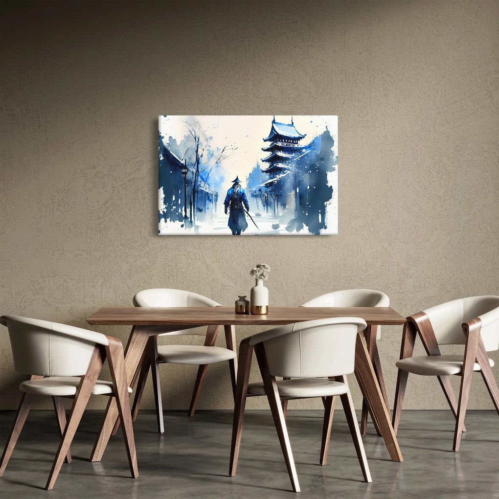 Kép - Szamuráj, akvárium (90x60 cm)