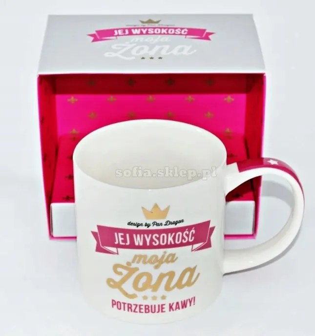 Royal Bögre Elegáns Ajándék Feleség Őfelsége Feleségnek Kávéra Van Szüksége