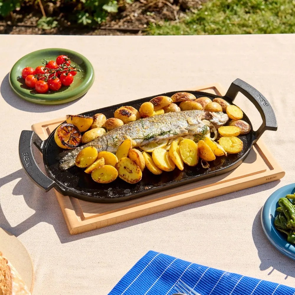 Öntöttvas grillező lap Lore – FABINI