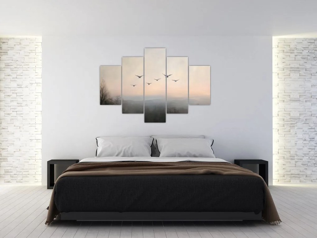 Kép - Madárcsapat (150x105 cm)