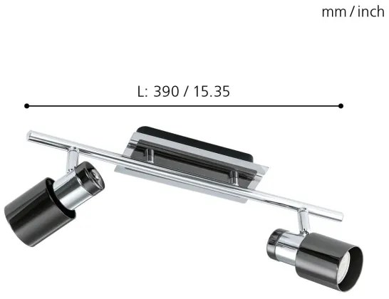 Eglo 30833 - LED Spotlámpa DAVIDA 1 2xGU10/5W/230V