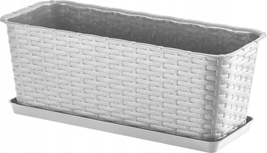 Erkélydoboz 40cm Virágtartó Állvány Erkély Virágágyás