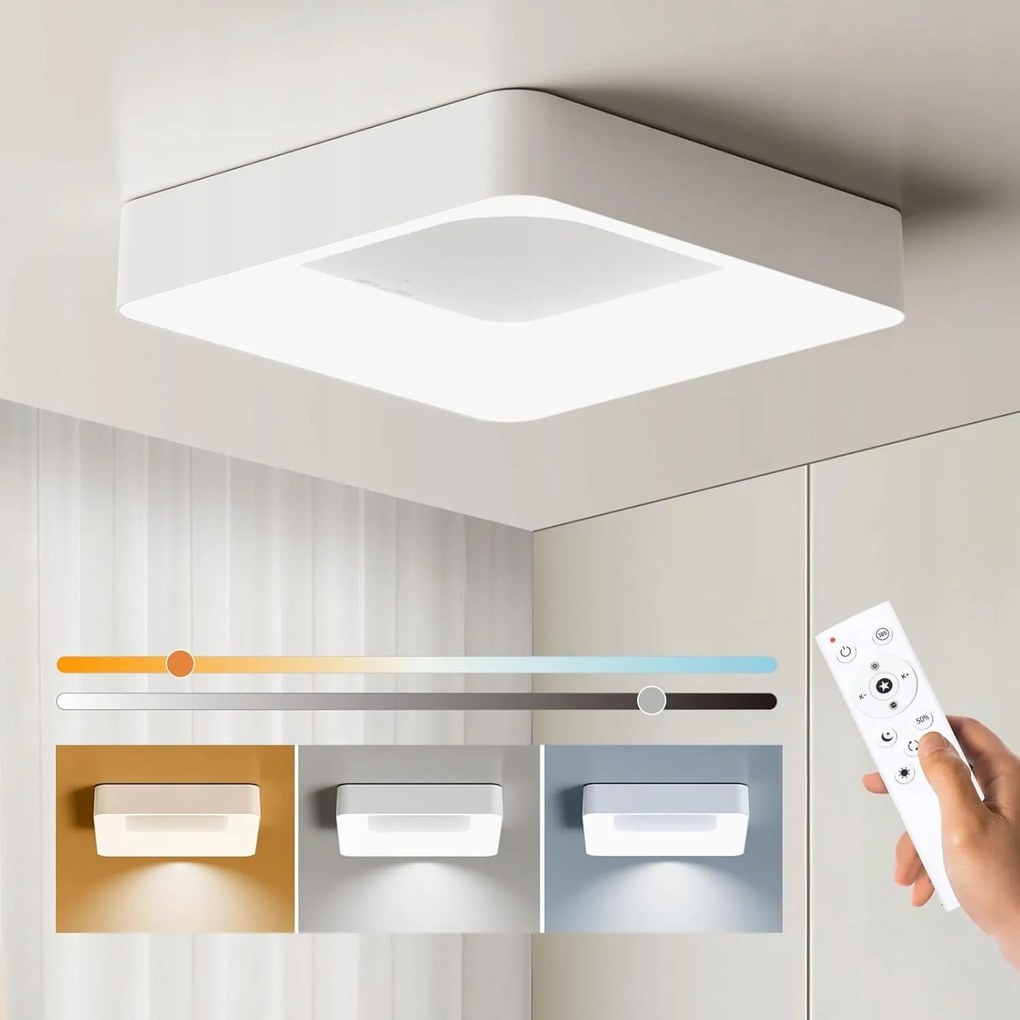 Blnan 24W-os mennyezeti Led lámpa állítható fényerővel és távirányítóval