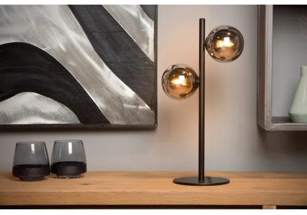 Lucide 45574/02/30 -  Asztali lámpa TYCHO 2xG9/28W/230V fekete