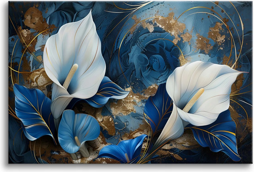 Hálószoba falikép Elegáns vászonképek Kálie Arany 80x120