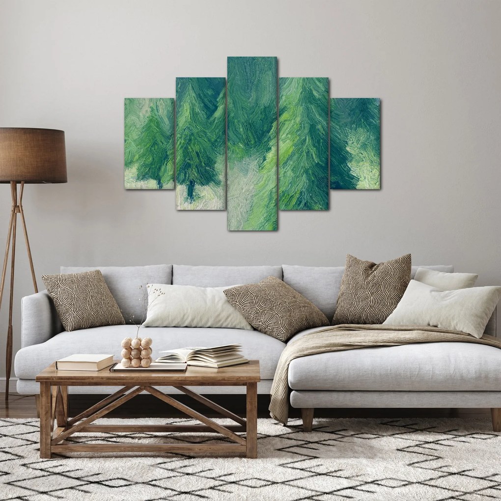 Kép - Festett tűlevelűek (150x105 cm)