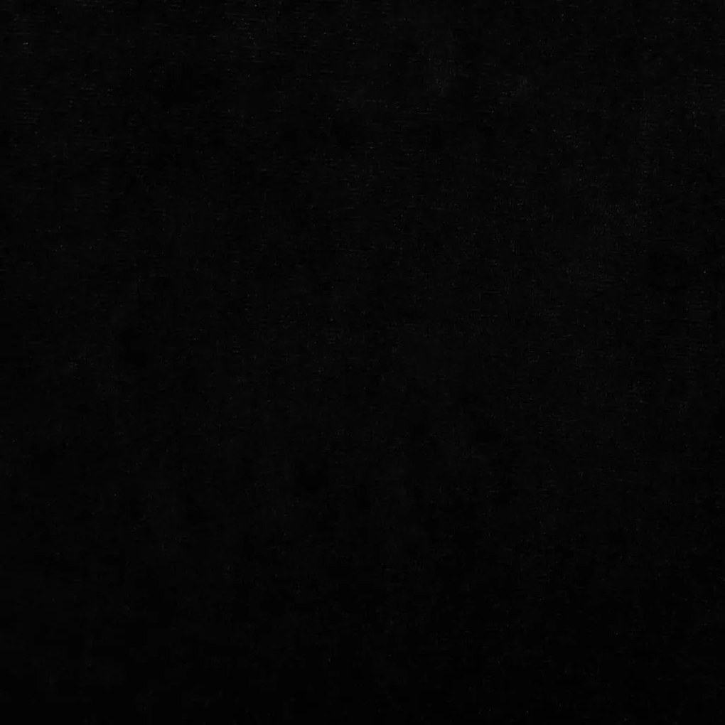 fekete bársony gyerekkanapé 80 x 45 x 30 cm