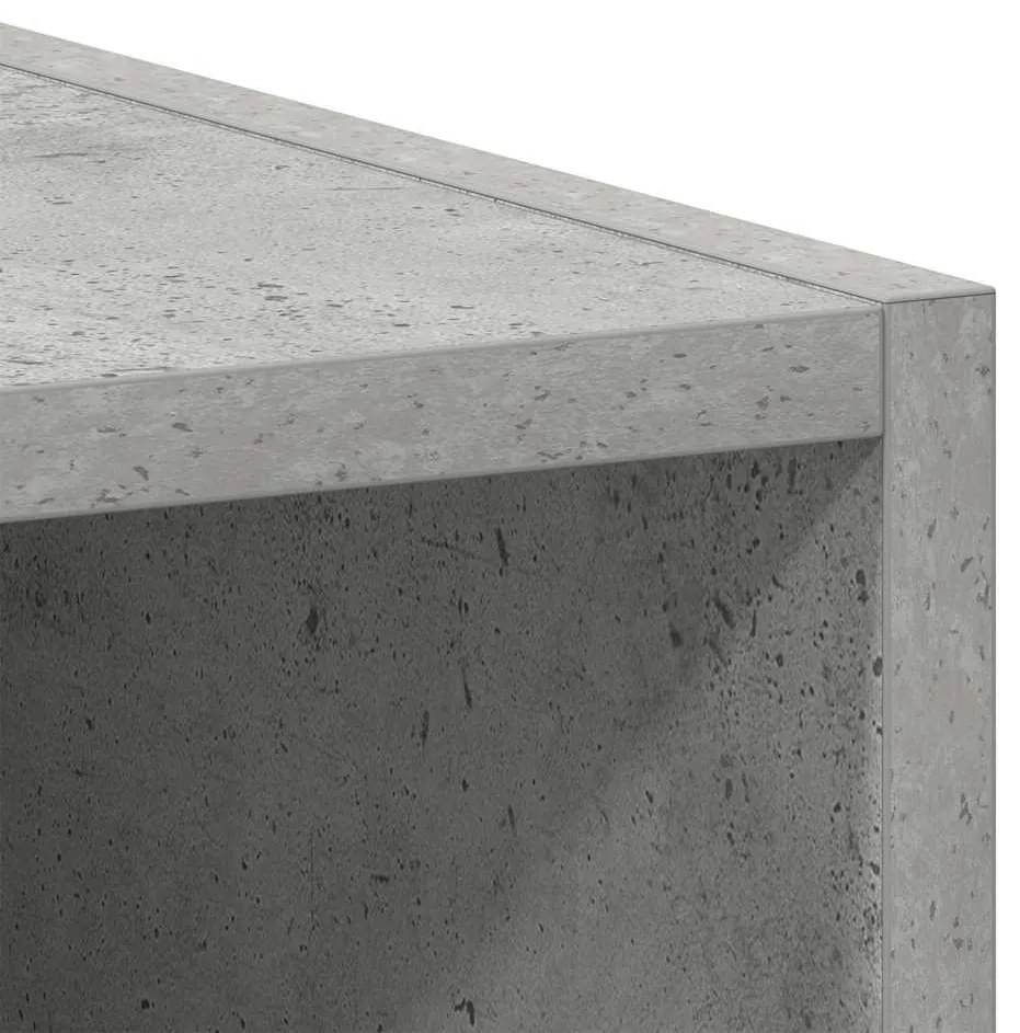 betonszürke szerelt fa függő szekrény 30x29,5x60 cm
