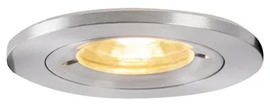 6 darabos modern, süllyesztett spotlámpa készlet, acél, kerek, IP44 - Xena