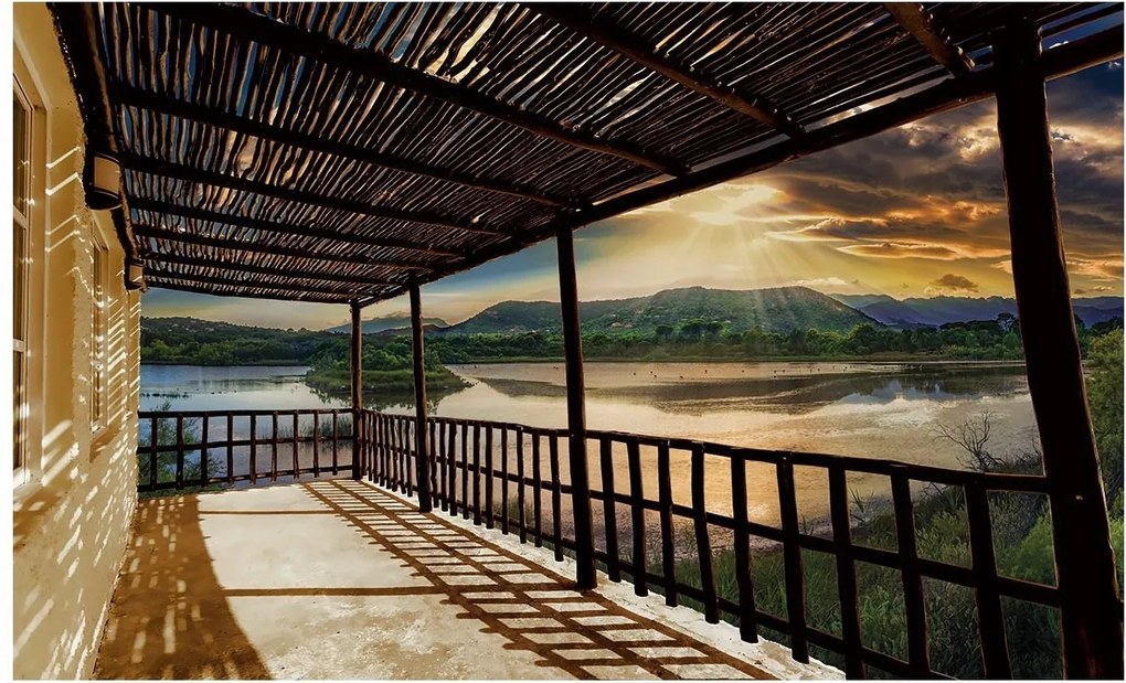 3D fotótapéta kilátás a teraszról fotótapéta 368 x 254