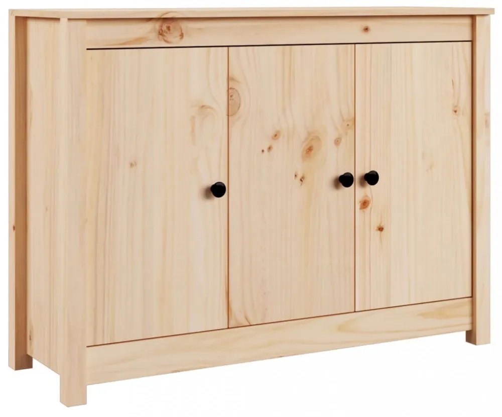 tömör fenyőfa tálalószekrény 100 x 35 x 74 cm