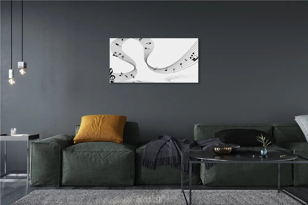 Canvas képek Violinkulcs 100x50 cm