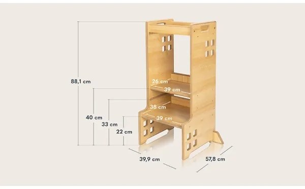 Lionelo - Tanulótorony CASS Natural