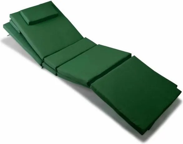 Párna készlet nyugágyhoz 2 db DIVERO - zöld sötét