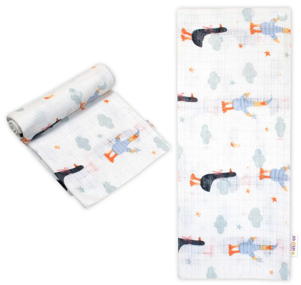 Minőségi pamut pelenka - Tetra Premium, 70x80 cm - fekete Liba, fehér - 1 db 80 x 70 cm 80 x 70 cm 80 x 70 cm 80 x 70 cm 80 x 70 cm 80 x 70 cm 80 x 80 x 70 cm 80 x 70 cm