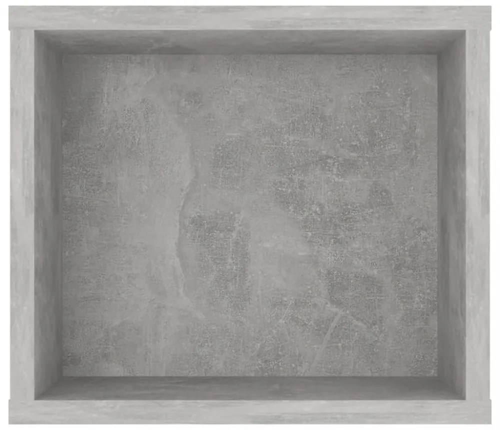 betonszürke szerelt fa függő TV-szekrény 100 x 30 x 26,5 cm