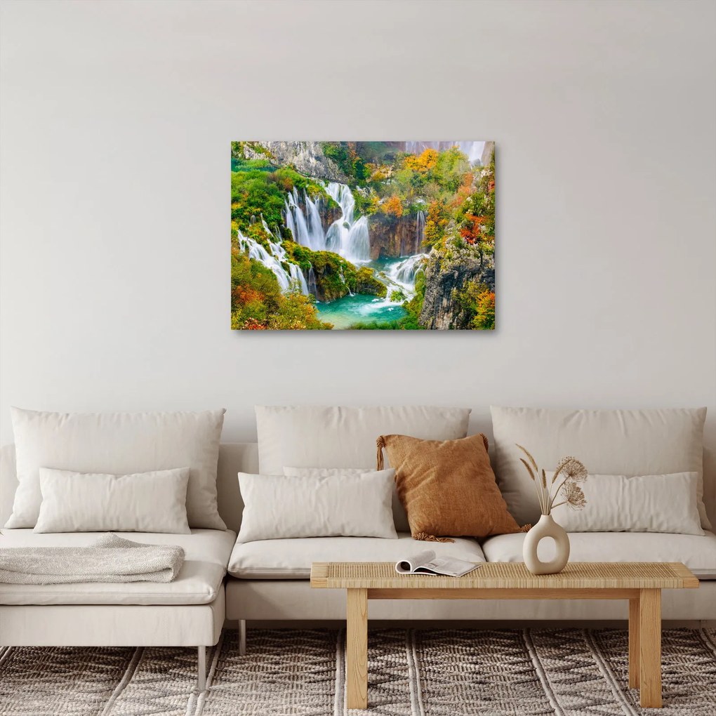 Kép - Plitvicei-tavak Nemzeti Park (70x50 cm)