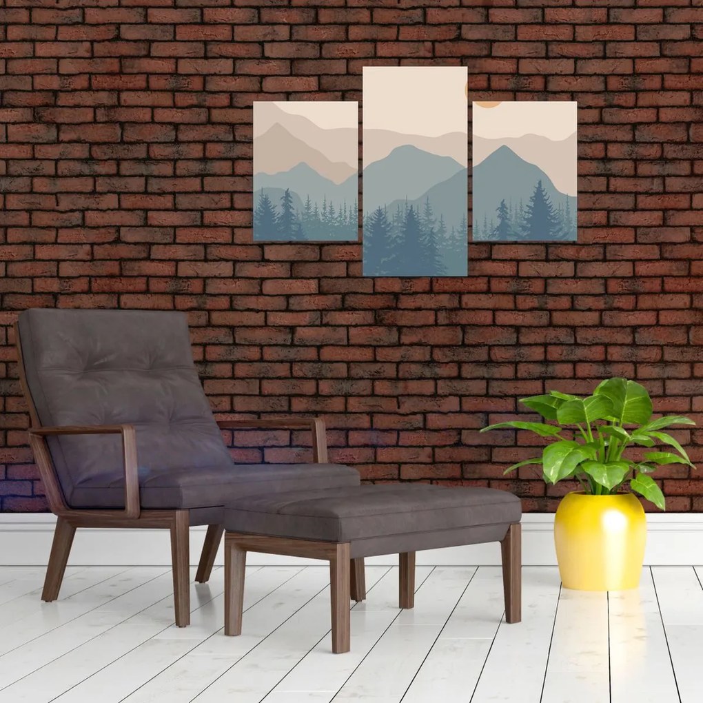 Kép - Türkiz hegység N⁰1 (90x60 cm)