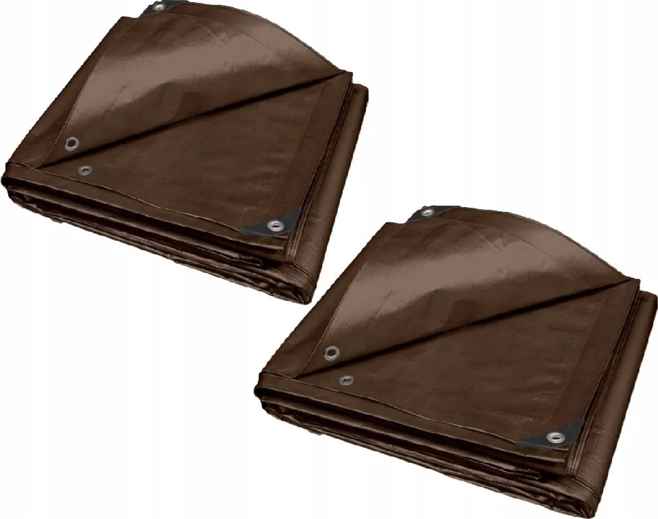 Niteo Vízálló ponyva 2 db 2x3 m Barna