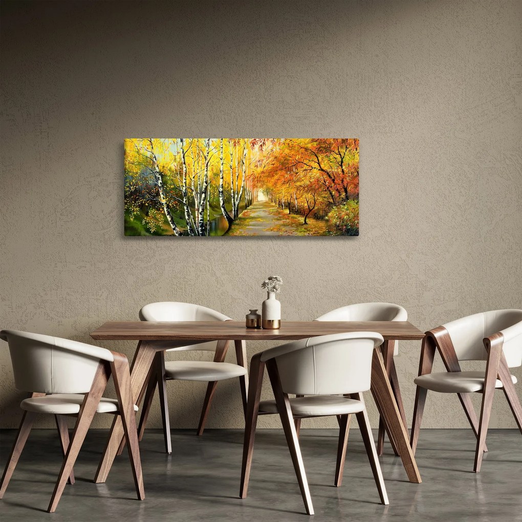 Kép - Egy romantikus sugárút a víz mentén. (120x50 cm)