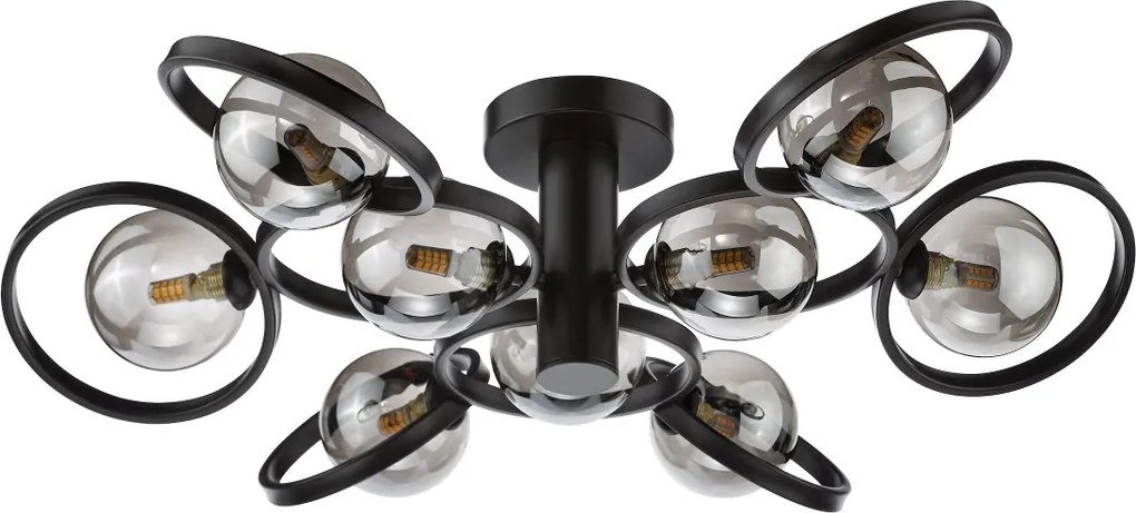 Dar Lighting modern mennyezeti lámpa lynette fekete darlyn4822-01