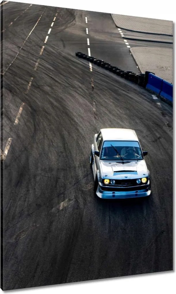 Vászonkép 70x100 Fehér sportautó