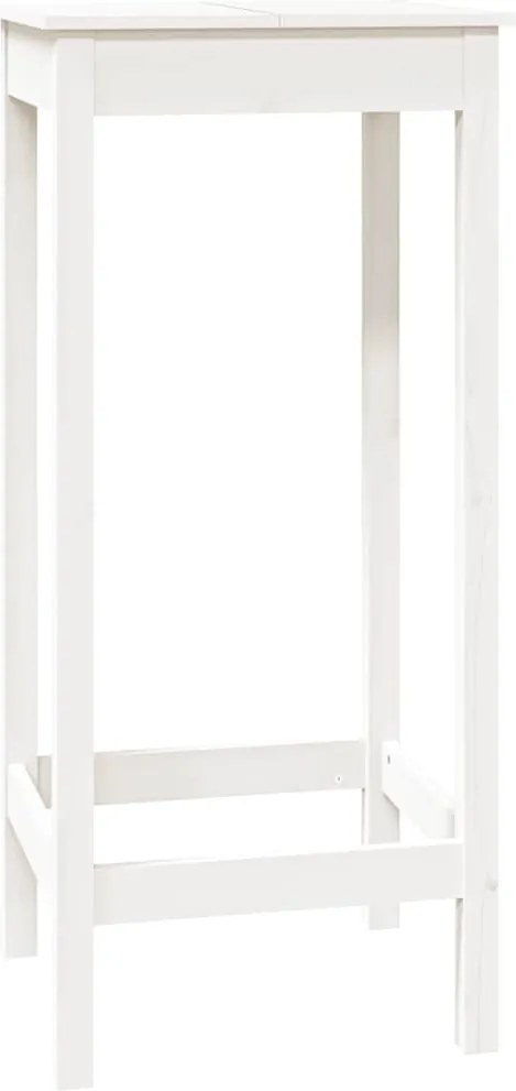 vidaXL fehér tömör fenyőfa bárasztal 50 x 50 x 110 cm