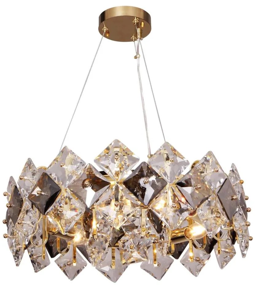 Zuma Line 9864-500 - Csillár zsinóron TIARA 6xE14/40W/230V arany