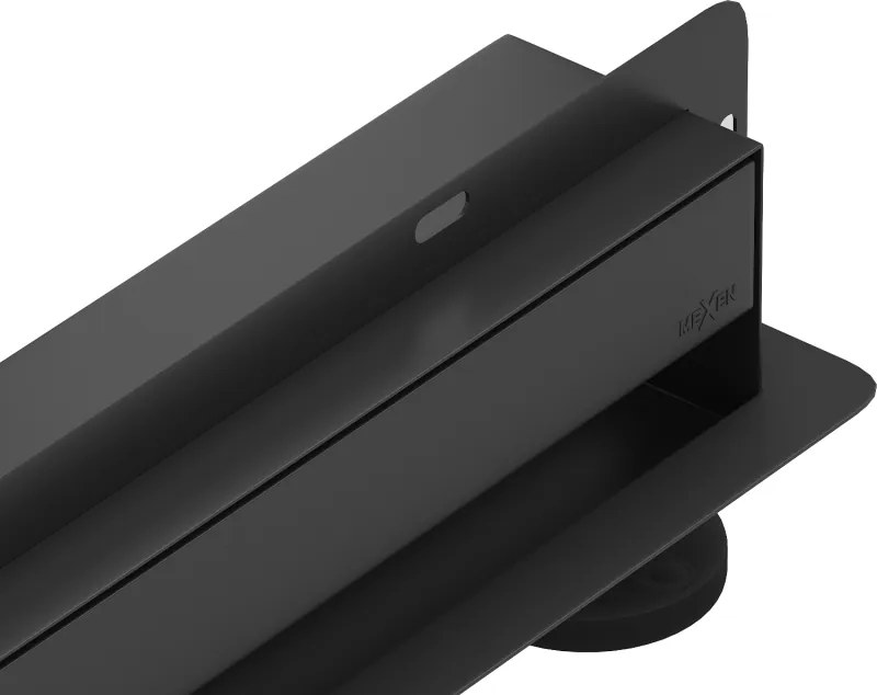 Mexen Flat Wall fali lefolyó falra szerelhető 2 az 1-ben, 50 cm, fekete - 1730050