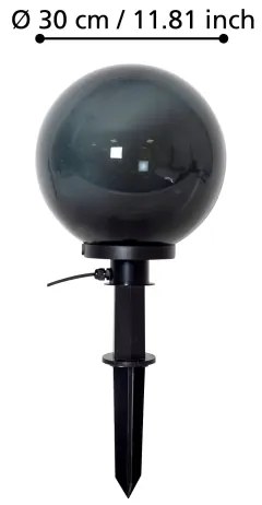 Eglo 900202 - Kültéri lámpa MONTEROLLO SMOKE 1xE27/40W/230V, 30 cm, IP44