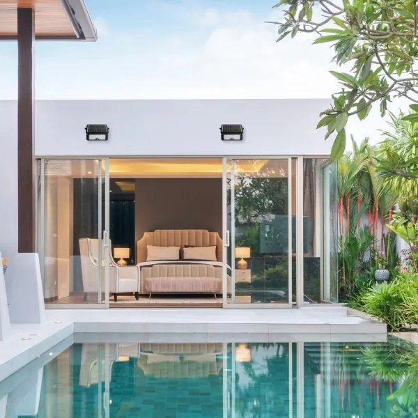 EPAD LED 5W 4000K IP65 napelemes mozgásérzékelős reflektor, 3000 mAh