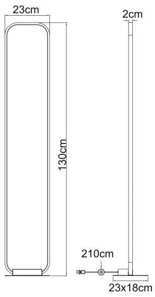 Globo 67262SB - LED Állólámpa SILLA LED/24W/230V