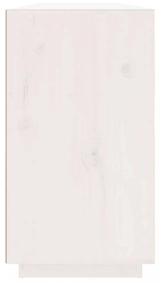 fehér tömör fenyőfa tálalószekrény 100 x 40 x 75 cm