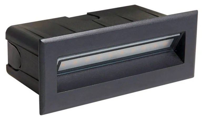 ITALUX ONFL-0352-4K ERBA Kültéri Falba Építhető Lámpa Fekete LED IP44