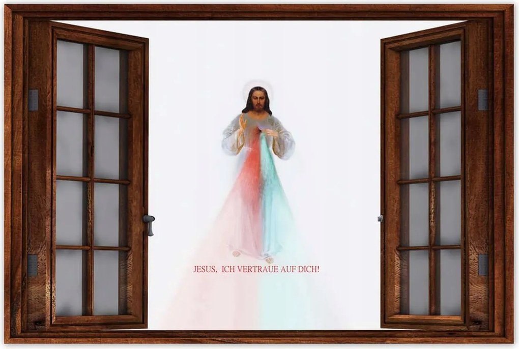 Poszterek 120x80 Jesus Ich vertraue Dich