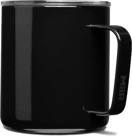 MiiR kemping termo bögre Camp Cup fedéllel 350 ml fekete zománc