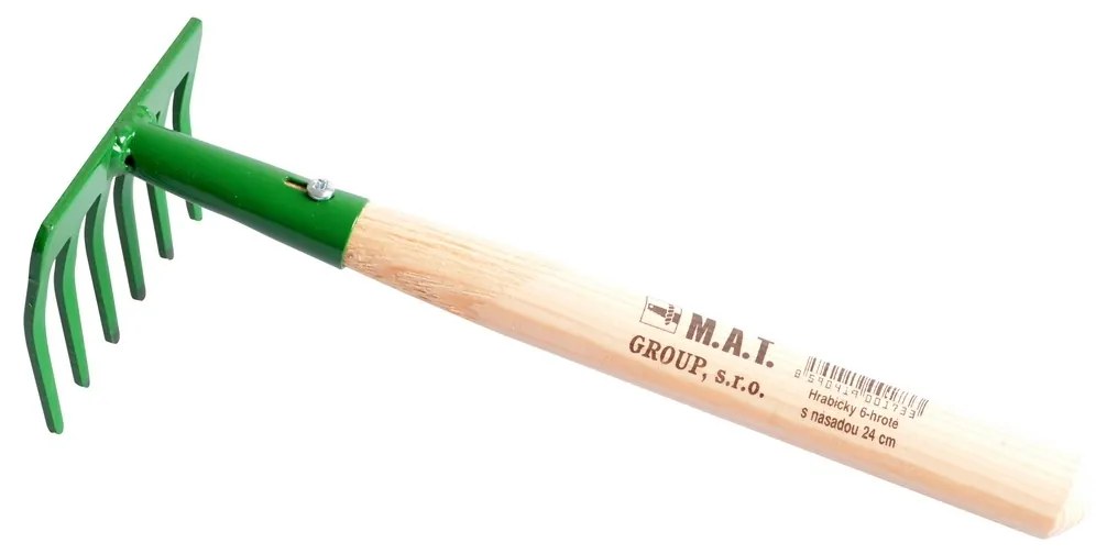 Kerti gereblye 6 foggal, 24 cm