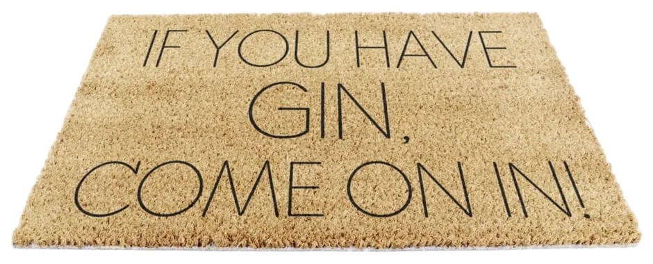 Kókuszrost lábtörlő 40x60 cm If You Have Gin – Artsy Doormats