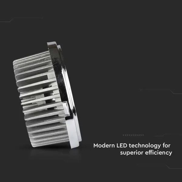 LED Beépíthető spotlámpa LED/20W/230V 6400K átm. 11 cm fényezett króm