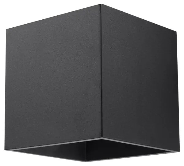 Geo fekete falilámpa - Sollux