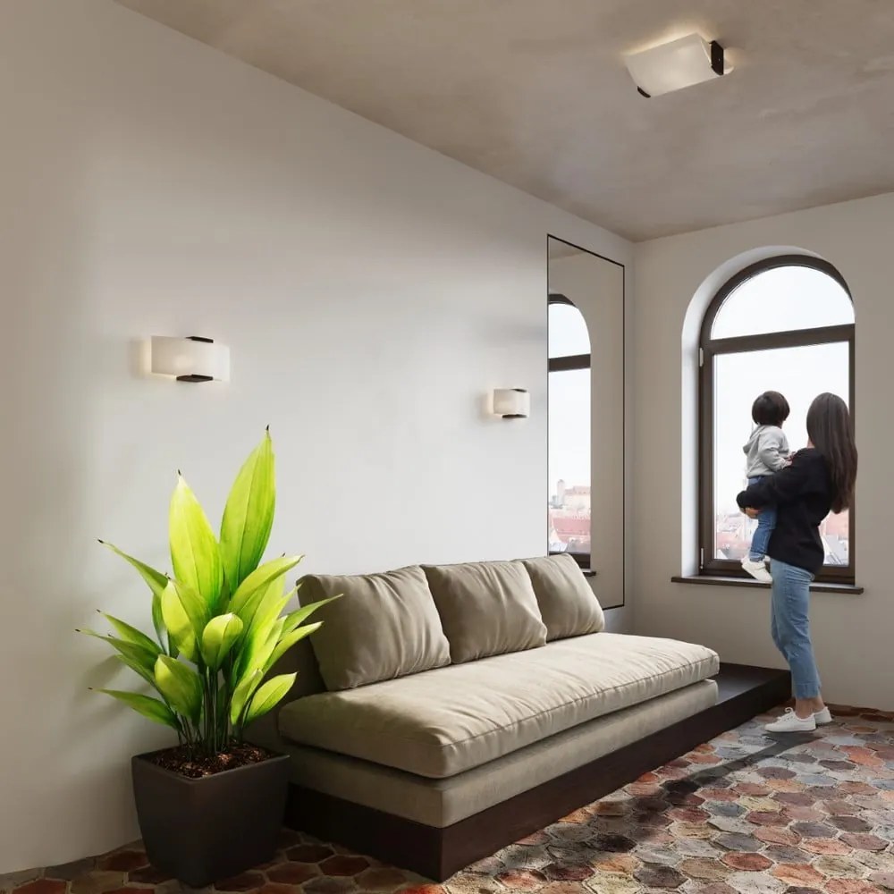 Fehér fali lámpa Eva – Sollux