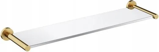 Omnires Modern Project üvegpolc, 55cm, szálcsiszolt arany MP60930GLB