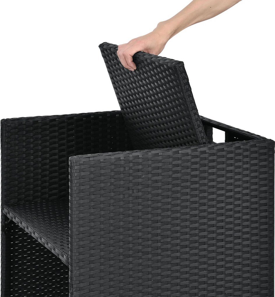 Juskys Baracoa XL kerti rattan ülőgarnitúra
