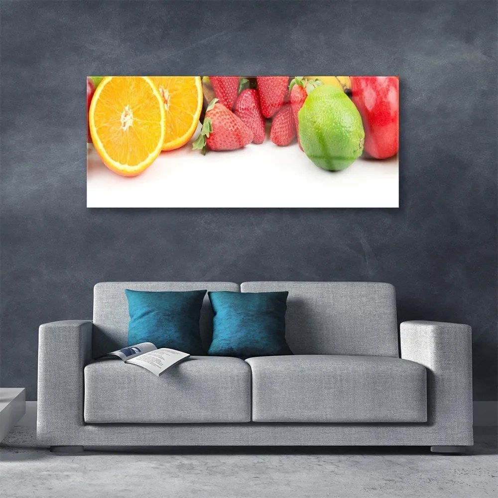 Üvegkép gyümölcs konyha 125x50 cm